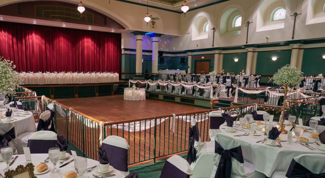 Pittsburgh Shrine Center ballroom and dancefloor